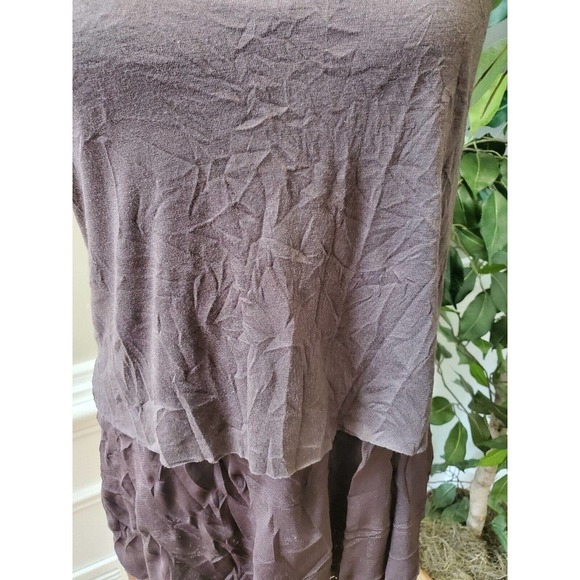 Surrealist Women's Gray Polyester Scoop Neck Sleeveless Knee Length Dress Size 1 - Picture 3 of 10